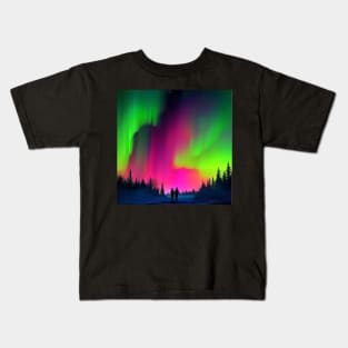 Witnessing the Northern Lights Kids T-Shirt